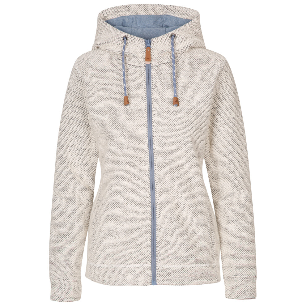 Trespass (8, Off White) Womens Hoodie Full Zip 2 Pockets Ronee