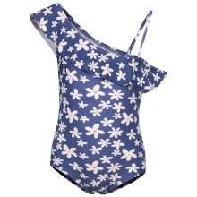 (7 years to 8 years, Bluetone) Trespass Girls Printed Swimsuit - Peony