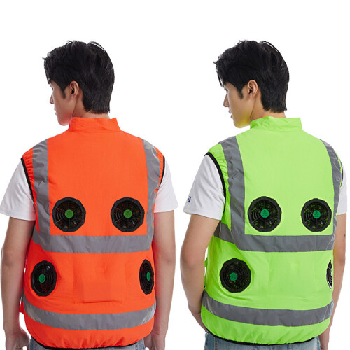Inspection Work Vest with Reflective Finish for Summer Activity Fluorescent o XL 1