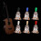 3 Way Guitar Pickup Toggle Switch with Tip Knob Cap Pickup Selector Switch Yellow 3