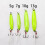 3Pcs Metal Luminously Spoon Baits Sequins Hard Baits Jigging Fishings Lure 7 grams 6
