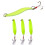 3Pcs Metal Luminously Spoon Baits Sequins Hard Baits Jigging Fishings Lure 7 grams 8