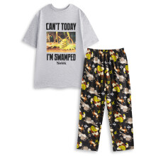(X-Large) Shrek Short Sleeve Long Leg Pyjama Set (Mens Multicoloured)