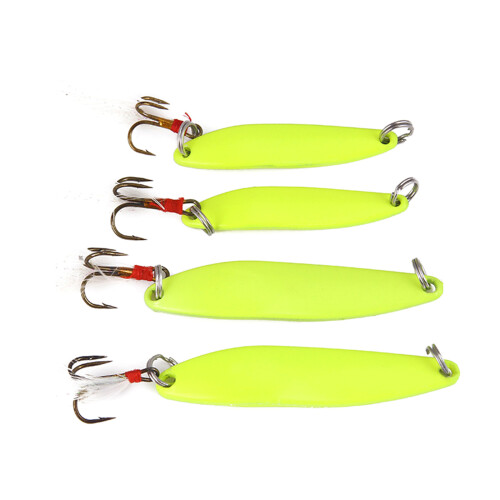 3Pcs Metal Luminously Spoon Baits Sequins Hard Baits Jigging Fishings Lure 5 grams 1