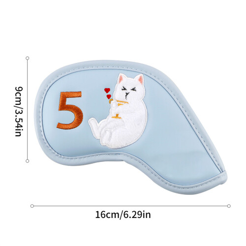 Golf Rod Head Protector Headcover Golf Iron Head Cover Scratchproof Case Sky Blue 1