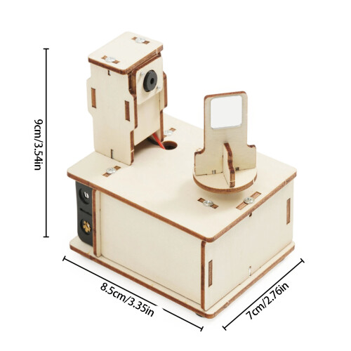 Wooden Lasers Level Meter Science Craft Set for Student Projects and Study Use 2