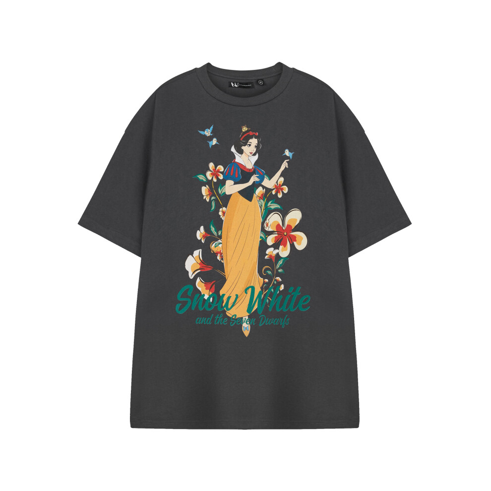 Disney (Xxx-Large) Short Sleeved T-Shirt (Womens Grey)