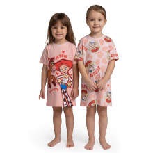 (5-6 Years) Disney Toy Story Multi-Pack of 2 Short Sleeve Nightdress (Girls Pink)