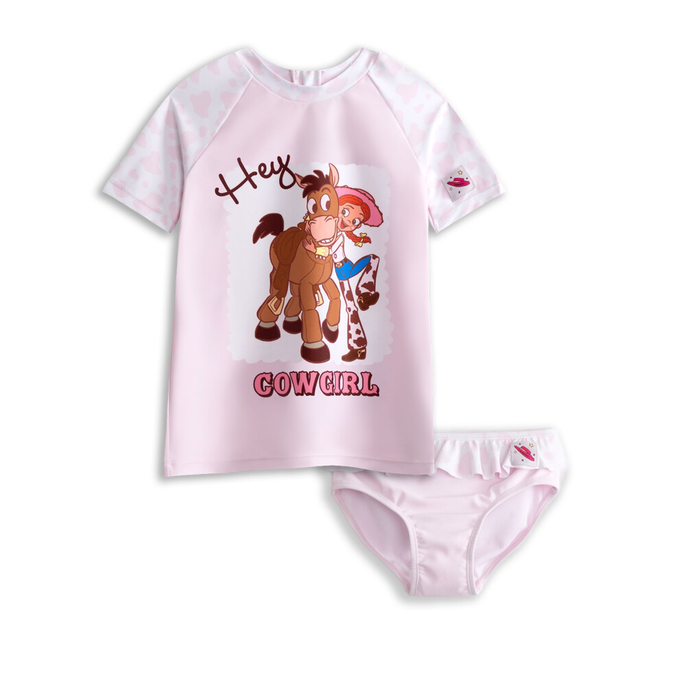 Disney (3-4 Years) Toy Story 2 Piece Swim Set (Girls Pink)
