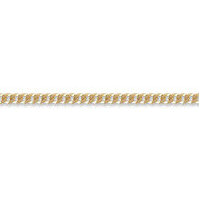 (18) Jewelco London Unisex Solid 9ct Yellow Gold Flat Curb 4mm Gauge Chain Necklace - JCN037B