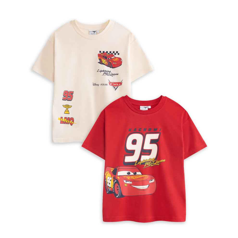 Disney (13-14 Years) Cars Multi-Pack Of 2 Short-Sleeved T-Shirts (Boys Multicoloured)