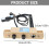 Microphone Electronic Pickup System Enduring Cajon Drum Sound Hole Pickup 2