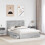 VidaXL vidaXL Storage Bed Grey Sonoma 150 x 200 cm Engineered Wood 5