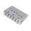 6 String Fixed Bridge Zinc Alloy Electric Bass Bridge Adjustable String Bridge Black 5