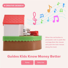 Piggy Bank for Kids, Electronic Cat House Coin Bank Cat & Mouse Money Bank Automatically Stealing Money Box Saving Box
