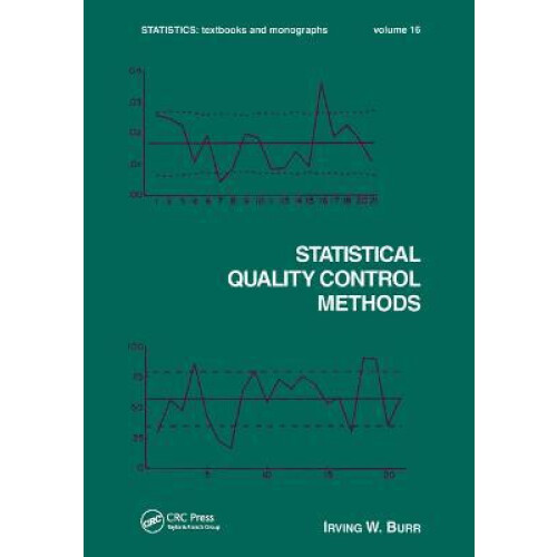 Statistical Quality Control Methods by Irving W. Burr Paperback Book