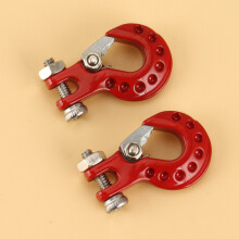 2 StüCke Metall AnhäNgerhaken Windenhaken Dekoration für 1/10 RC Crawler Auto Axial SCX10 TRX4 RC4WD D90 Upgrade Teile,1