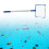 Extendable Pool Net with Square Screen Head for Floating Debris Pickup large 8