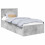 VidaXL vidaXL Bed Frame Concrete Grey 75 x 190 cm Engineered Wood 2