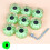 8Pcs Double Row Roller Skate Wheel Replacement Light Up Quads Roller Skate Wheel Blue 7