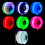 8Pcs Double Row Roller Skate Wheel Replacement Light Up Quads Roller Skate Wheel Blue 11