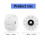Skateboard Roller Skate Wheels with Bearings, Double Row Roller Skate Wheels Set White 4