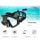 Three-Section Water Mask with Side Sections for Adult Pool Practice Black 2