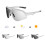 Cycling Glasses with Broad Lens Coverage for Commuting Use Sport White transparent 7