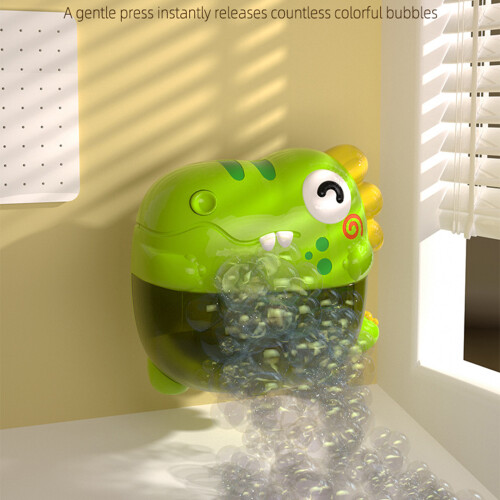 Kids Dinosaur Bath Toy with Bubble Maker, Bath Routine Fun Toy 1