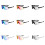 Cycling Glasses with Broad Lens Coverage for Commuting Use Sport White transparent 2