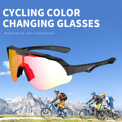 Cycling Glasses with Broad Lens Coverage for Commuting Use Sport White transparent 2