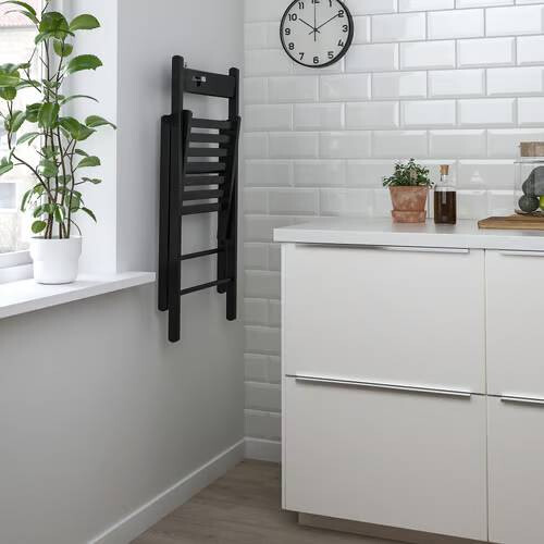 IKEA FRÖSVI Folding Chair- Black 1