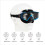Three-Section Water Mask with Side Sections for Adult Pool Practice Black 6