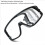 Three-Section Water Mask with Side Sections for Adult Pool Practice Black 9