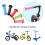 1Pair Soft Kid Bikes Grip Rubber Bikes Handlebars Grip Cycling Accessorys Black 3