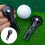 Compact Metal Golf Divot Fork with Skull Design for Grass Care Black 3