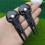 Compact Metal Golf Divot Fork with Skull Design for Grass Care Black 5