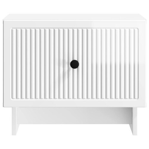 VidaXL vidaXL Coffee Table High Gloss White 49 x 50 x 40 cm Engineered Wood 1