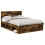VidaXL vidaXL Bed Frame Smoked Oak 140 x 190 cm Solid Pine Wood 5