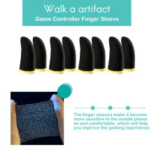 Game Finger Sleeve Thin Breathable Anti-Sweat Anti-Slip Finger Thumb Sleeve Gaming Finger Cots Gloves for Aim Keys