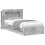 VidaXL vidaXL Bed Frame with Storage with Headboard Concrete Grey 75 x 190 cm 4