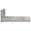 VidaXL vidaXL Bed Frame with Storage with Headboard Concrete Grey 75 x 190 cm 2