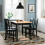 IKEA PINNTORP Stained Pine Chair-Black 2