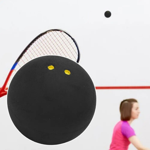 Advanced Indoor Squash Ball Design with Double Yellow Dot and 38mm Diameter Size 1