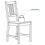 IKEA PINNTORP Stained Pine Chair-White 5