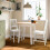 IKEA PINNTORP Stained Pine Chair-White 2