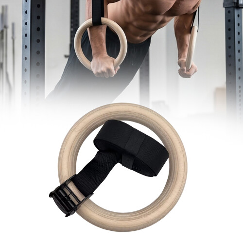 Adjustable Gymnastic Rings With Strap For Strength Training And Homes Workout 28 thick A 2