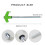 8Pcs Screw Thread Tent Stakes Pin Campings Tent Peg with Hexagon Socket Green 4