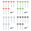 8Pcs Screw Thread Tent Stakes Pin Campings Tent Peg with Hexagon Socket Green 2