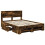 VidaXL vidaXL Bed Frame Smoked Oak 140 x 200 cm Engineered Wood 2